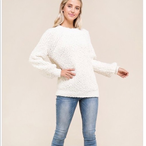 Last 3 • Ivory Raglan Sleeve Sweater - Picture 7 of 8